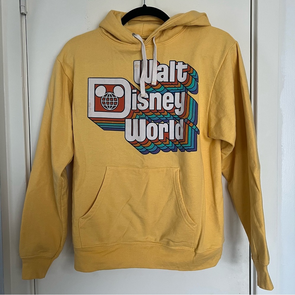 Yellow Retro Walt Disney World Hoodie